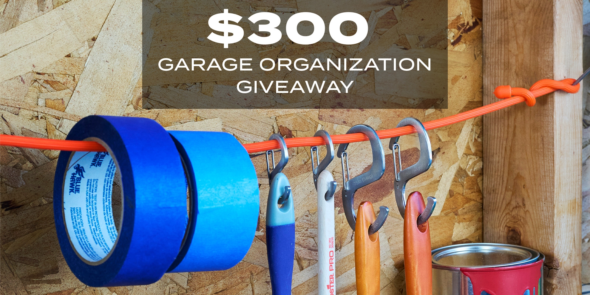 $300 Garage Organization Giveaway